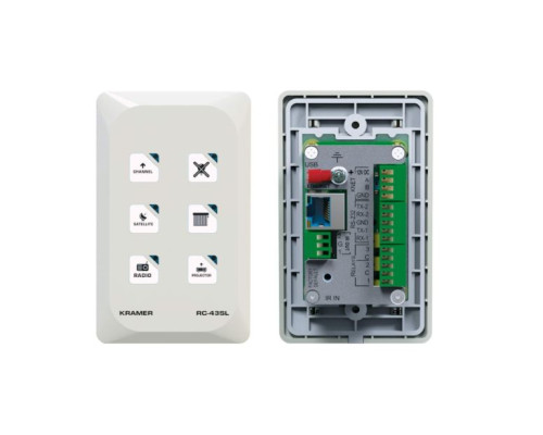 Kramer RC-43SL 6 Button Touch–Sensitive Ethernet Control Keypad