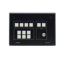 Kramer RC-74DL-B 12−Button Master Room Controller with Digital Volume Knob