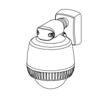 American Dynamics RHOWCA Dome Mount w/Corner Bracket Adapter