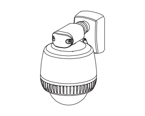 American Dynamics RHOWCA Dome Mount w/Corner Bracket Adapter