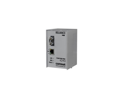 Comnet RLMC1003M2/24DC Substation-Rated 10/100 Mbps Ethernet, SC, Redundant 12 to 24 VDC inputs, Multimode