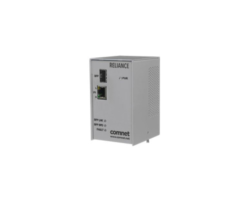 Comnet RLMCSFPPOEHO Electrical Substation-Rated Media Converter POE