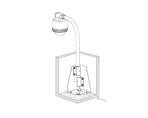 American Dynamics ROTRF Floor Adapter for RHOTR Over-The-Roof Mount