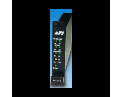 AFI RR-911C 1 Fiber 10 Bit Video & Sensornet Data Rack Card Receiver