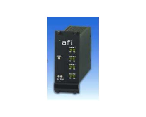 American Fibertek RR-9P9E Ethernet + Alarm Contact Rack Card Rx 12dB Multi-Mode 2Km 1 Fiber