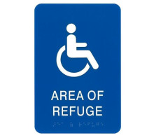 Alpha RSN7044 Area of Refuge Wall Sign - Blue