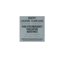 Alpha RSN7049DSS Instruction and Location Wall Sign