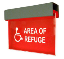 Alpha RSN7050D 120V LED Refuge Sign-Red-Double