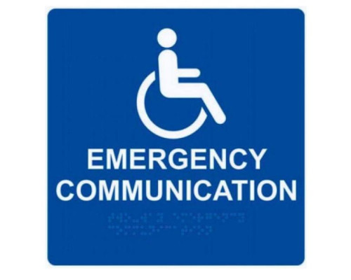 Alpha RSN7087 8'X 8' Emergency Communication Wall Sign