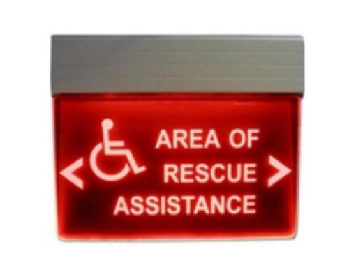 Alpha RSN7090 120V LED Rescue Sign-Red-Single