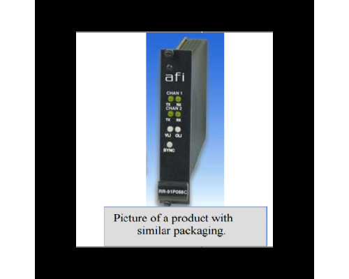 AFI RT-91P89C 10 Bit Video / Audio & Contact Rack Card Transmitter