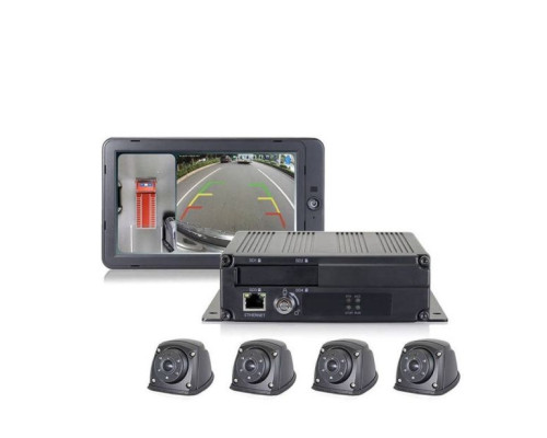 RVS Systems RVS-77555-07 1080p HD 360° Camera System with 10.1' HD Monitor and Backup Sensor Kit