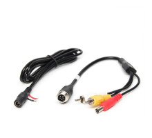 RVS Systems RVS-RCA-6P 5 Pin Male to RCA Male Adapter with Female Power Cable