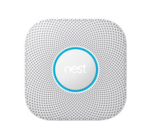 Google Nest S3003LWES Protect Wired Smoke and Carbon Monoxide Alarm, White, 2nd Generation