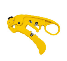 GoSimply Connect S45-S01YL Adjustable LAN Cable Stripper for Shielded & Unshielded Cat7a/6a/6/5e -  Yellow