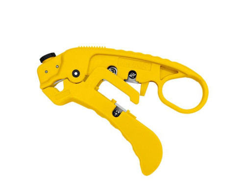 GoSimply Connect S45-S01YL Adjustable LAN Cable Stripper for Shielded & Unshielded Cat7a/6a/6/5e -  Yellow