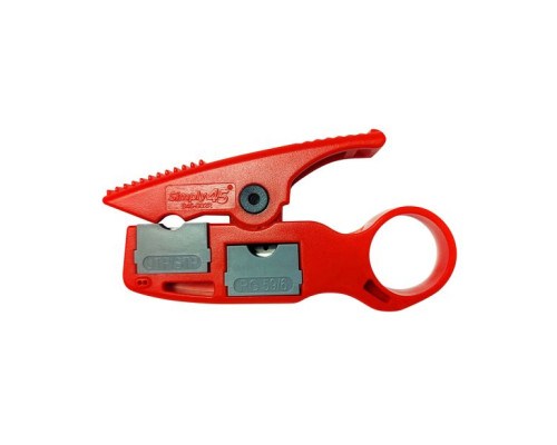 GoSimply Connect S45-S02R Installer Series No Nick Wire Stripper for Cat5e/6/6a and coaxial cables RG59/6/6Q -  1EA/Blister