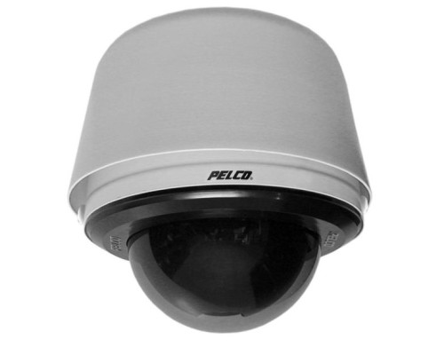 Pelco S6220-EGL0 2 Megapixel Spectra Enhanced Low Light HD Pendant Environmental Network PTZ Dome Camera, 20X, Smoked, Gray