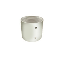 Hanwha Vision SBP-HCF 1.5' Coupler, Female Thread On Both Sides, Ivory