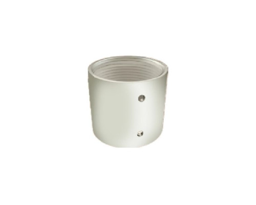 Hanwha Vision SBP-HCF 1.5' Coupler, Female Thread On Both Sides, Ivory