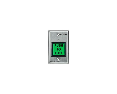 Seco-Larm SD-8202GT-PEQ Single-Gang, Green 2' Square Button