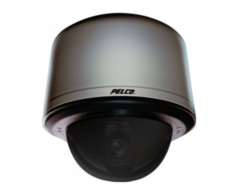 Pelco SD423-PG-0-X 540 TVL Analog Smoked Indoor / Outdoor Dome Camera, 23X, Light Gray, PAL