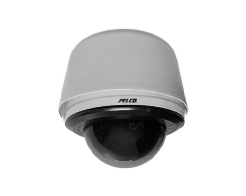 Pelco SD4E36-PG-0-X 540 TVL Day/Night Pendant Standard Smoked Network IP PTZ Camera, PAL, 36X, Light Gray