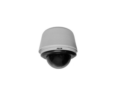 Pelco SD4E36-PG-E0-X 540 TVL Pendant Environmental Network IP PTZ Camera, Smoked, Light Gray, 36X Lens, PAL