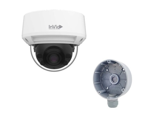 InVid SECA-P8DRIRA27135 8 Megapixel Network IR Outdoor Dome Camera with 2.7-13.5mm Lens