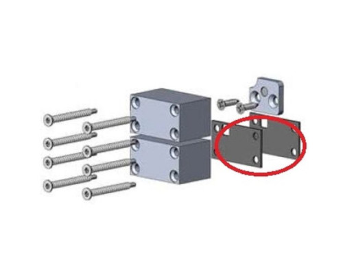 Interlogix SHS-L101 1/16 Inch Spacer, 6 Pack with SHS-L200 Series Magnetic Contacts