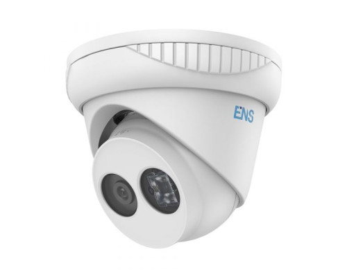 ENS SIP46T3-28-H 6 Megapixel IR Fixed Turret Network Security Camera, 2.8mm Lens