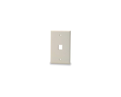 West Penn SKF-1-IV 1 Port Single Gang Plastic, Ivory, 10pk