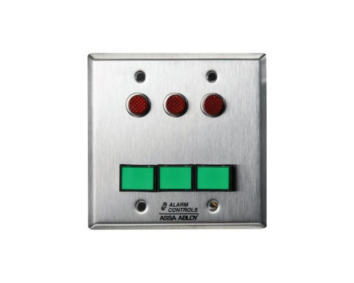 Alarm Controls SLP-3L Three DPDT Latching Switch Monitoring/Control Station