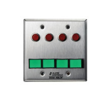 Alarm Controls SLP-4L Four DPDT Latching Switch Monitoring/Control Station