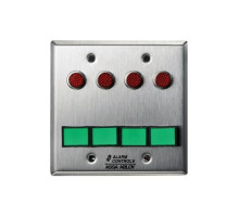 Alarm Controls SLP-4M Four DPDT Momentary Switch Monitoring/Control Station