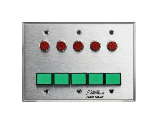 Alarm Controls SLP-5M Five DPDT Momentary Switch Monitoring/Control Station