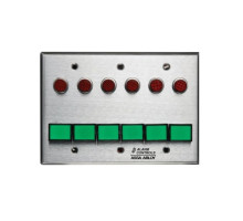 Alarm Controls SLP-6L Six DPDT Latching Switch Monitoring/Control Station