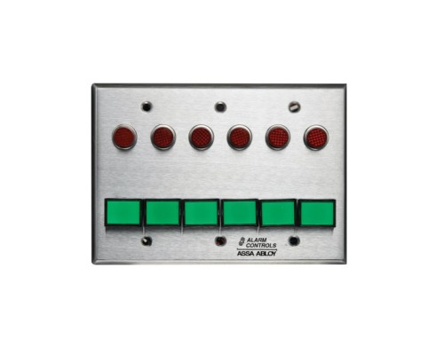 Alarm Controls SLP-6L Six DPDT Latching Switch Monitoring/Control Station