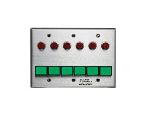 Alarm Controls SLP-6M Six DPDT Momentary Switch Monitoring/Control Station