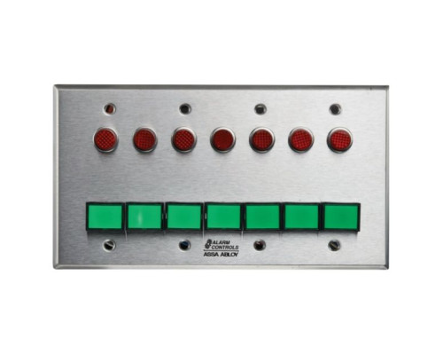 Alarm Controls SLP-7L Seven DPDT Latching Switch Monitoring/Control Station