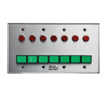 Alarm Controls SLP-7M Seven DPDT Momentary Switch Monitoring/Control Station