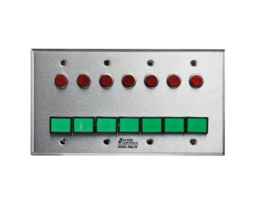 Alarm Controls SLP-7M Seven DPDT Momentary Switch Monitoring/Control Station