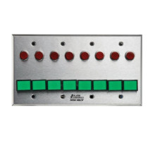 Alarm Controls SLP-8L Eight DPDT Latching Switch Monitoring/Control Station