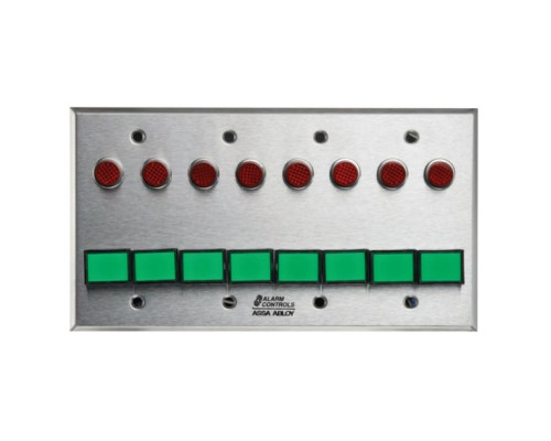 Alarm Controls SLP-8L Eight DPDT Latching Switch Monitoring/Control Station