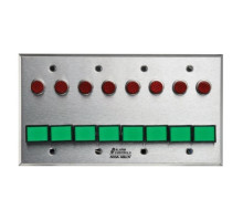 Alarm Controls SLP-8M Eight DPDT Momentary Switch Monitoring/Control Station