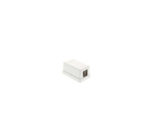 West Penn SMKL-1 1 Port Surface Mount Box, Ivory, 10 Pack