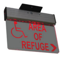 Alpha SN-B48DG 120V LED REFUGE SIGN-RED-DOUBL