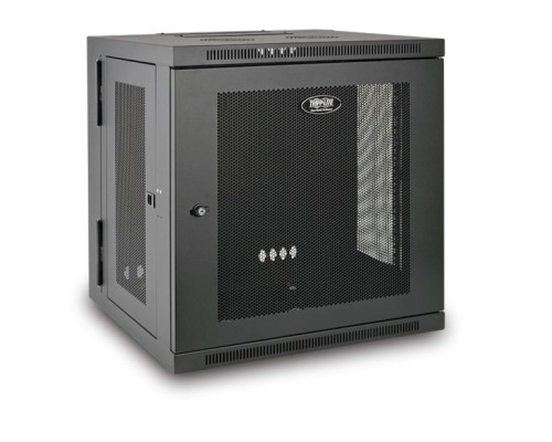 Tripp Lite SRW12US SmartRack 12U Low-Profile Switch-Depth Wall-Mount Rack Enclosure Cabinet, Hinged Back