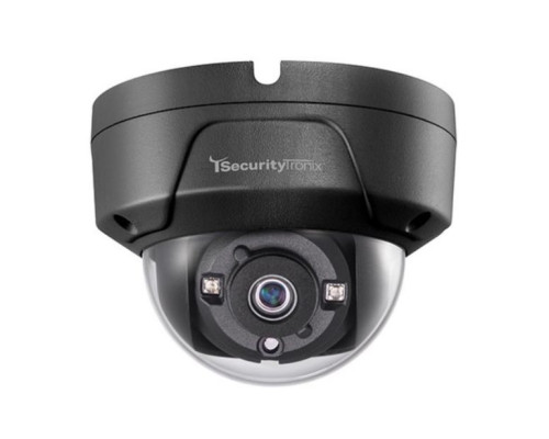 SecurityTronix ST-HDC2FD-BLK 2MP HD-TVI Outdoor IR Dome Camera with 3.6mm Lens, Black Housing