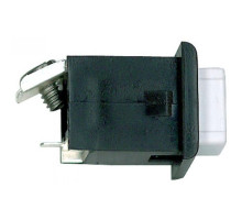 Alpha ST008K 10PAK-Pushbutton-Black/White-1 Screw